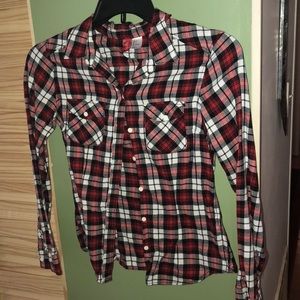 Plaid long sleeve shirt